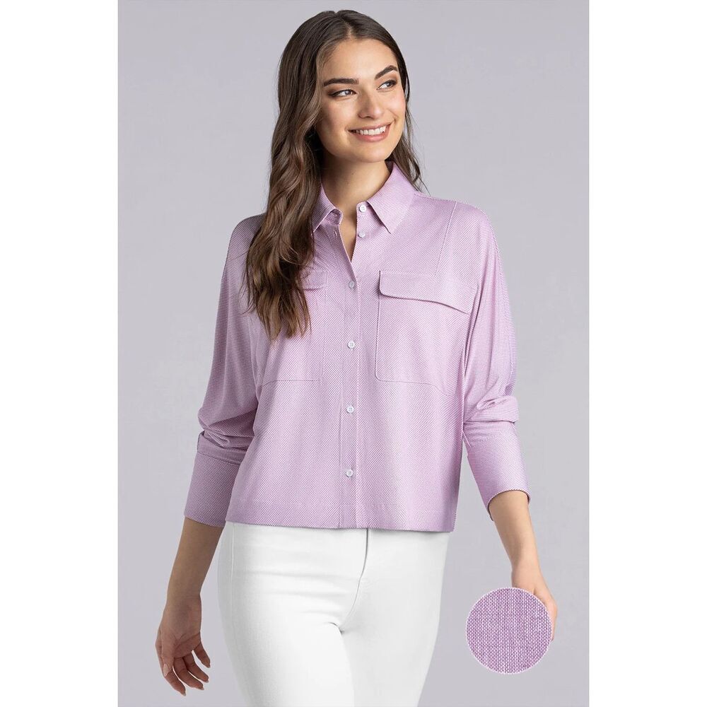 Buttercloth Women’s Magenta Motif in Icy Bamboo Oversized Cooling No Gap Bust Bu